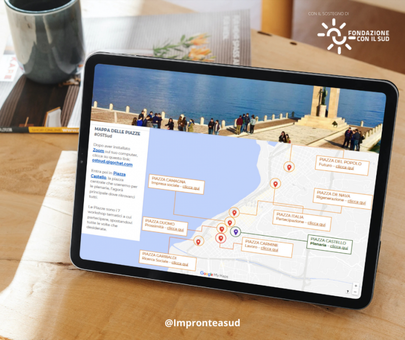 mappa piazze virtuali #OSTSUD