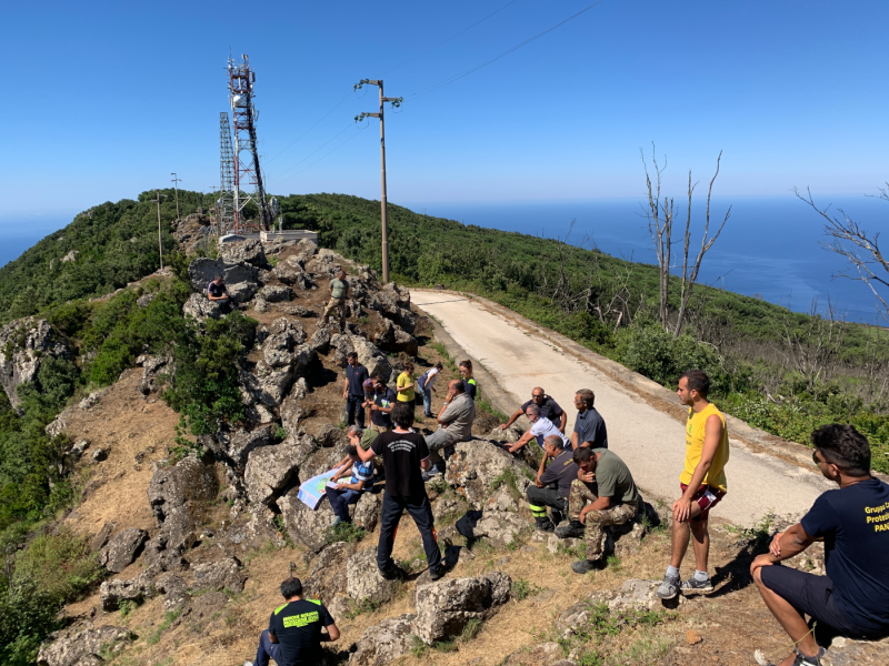 Corso antincendio a Montagna Grande sull'Isola di Pantelleria